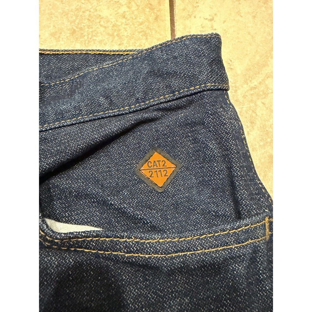 Wrangler FR Jeans Mens 36x30 Blue Original Fit FR13MWZ Flame Resistant Pants EUC - Picture 5 of 10